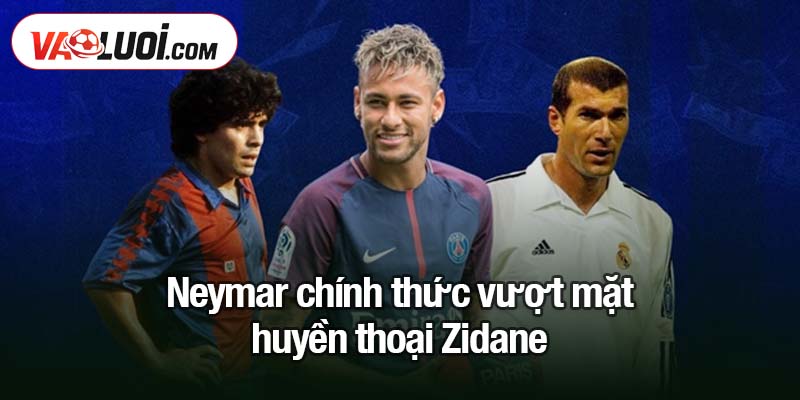 Neymar vượt mặt Zidane - Những ngôi sao từng là cầu thủ đắt giá nhất toàn cầu trong thời gian dài nhất Neymar chính thức vượt mặt huyền thoại Zidane