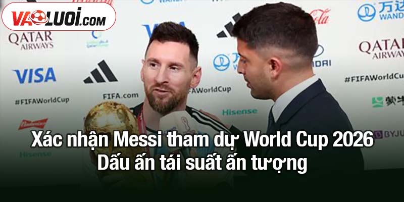 Xác nhận Messi tham dự World Cup 2026 - Dấu ấn tái suất Xác nhận Messi tham dự World Cup 2026