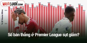 số bàn thắng ở Premier League sụt giảm?