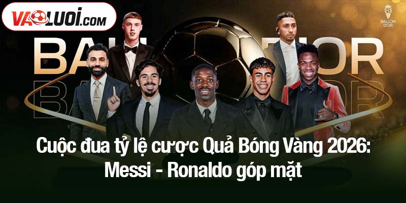 Cuộc đua tỷ lệ cược Quả Bóng Vàng 2026: Messi - Ronaldo góp mặt