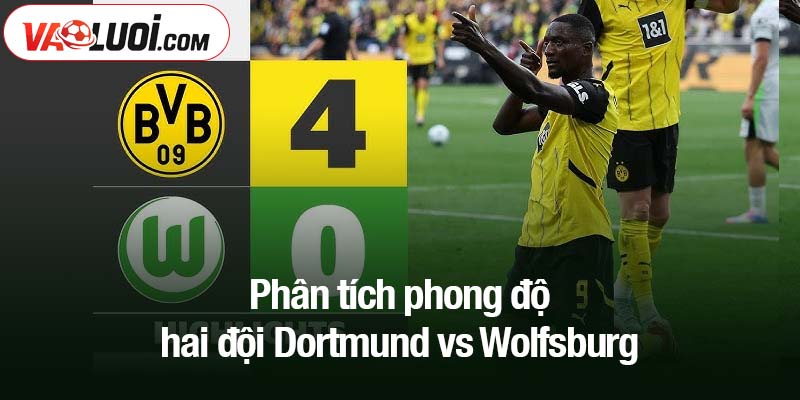 Phân tích phong độ hai đội Dortmund vs Wolfsburg