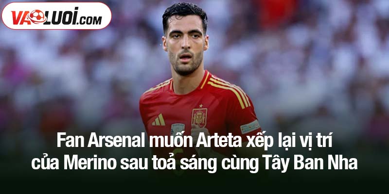 Fan Arsenal muốn Arteta xếp lại vị trí của Merino sau toả sáng cùng Tây Ban Nha Fan Arsenal muốn Arteta xếp lại vị trí của Merino sau toả sáng cùng Tây Ban Nha