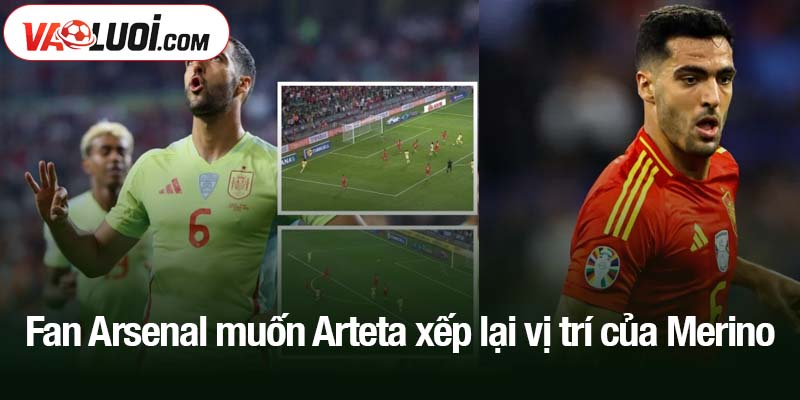 Fan Arsenal muốn Arteta xếp lại vị trí của Merino