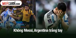 Không Messi, Argentina trắng tay