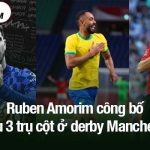Ruben Amorim công bố thiếu 3 trụ cột ở derby Manchester