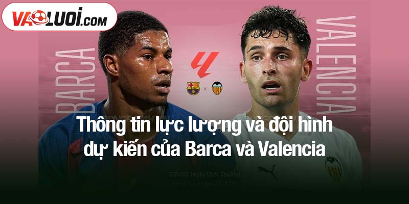 Thông tin lực lượng và đội hình dự kiến của Barca và Valencia