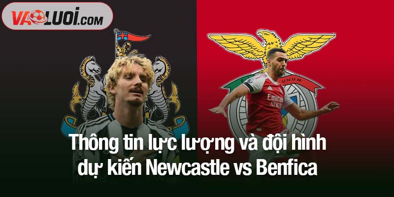 Thông tin lực lượng và đội hình dự kiến Newcastle vs Benfica