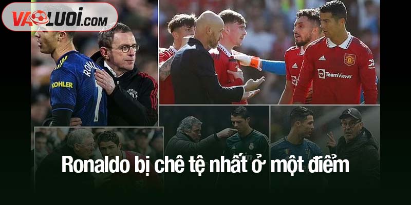 Ronaldo bị chê tệ nhất ở một điểm